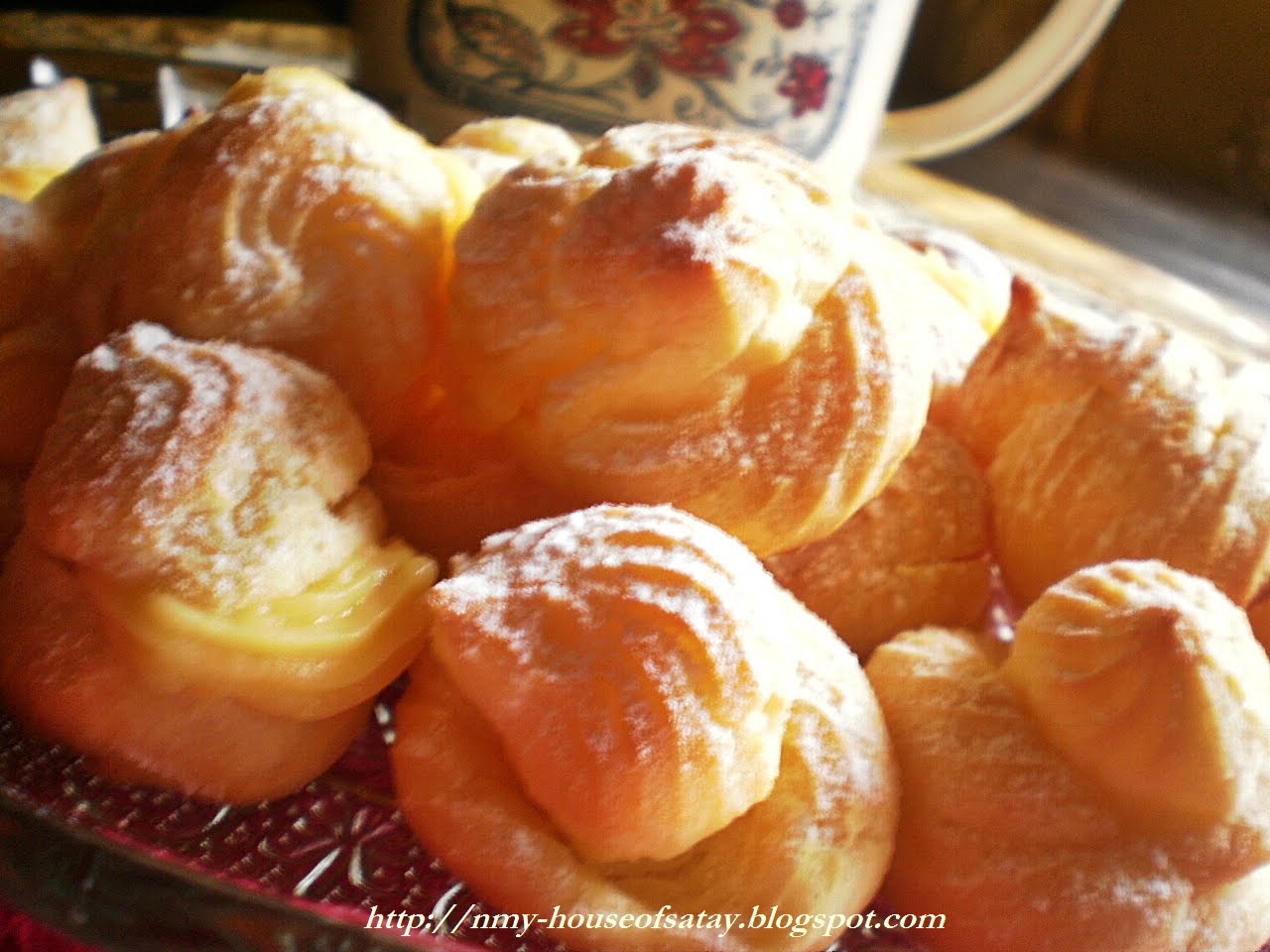 Resepi Cream Puff Custard