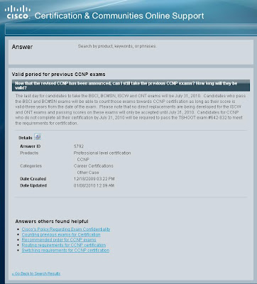 Cisco Certified Network Professional CCNP : Revised CCNP Certification