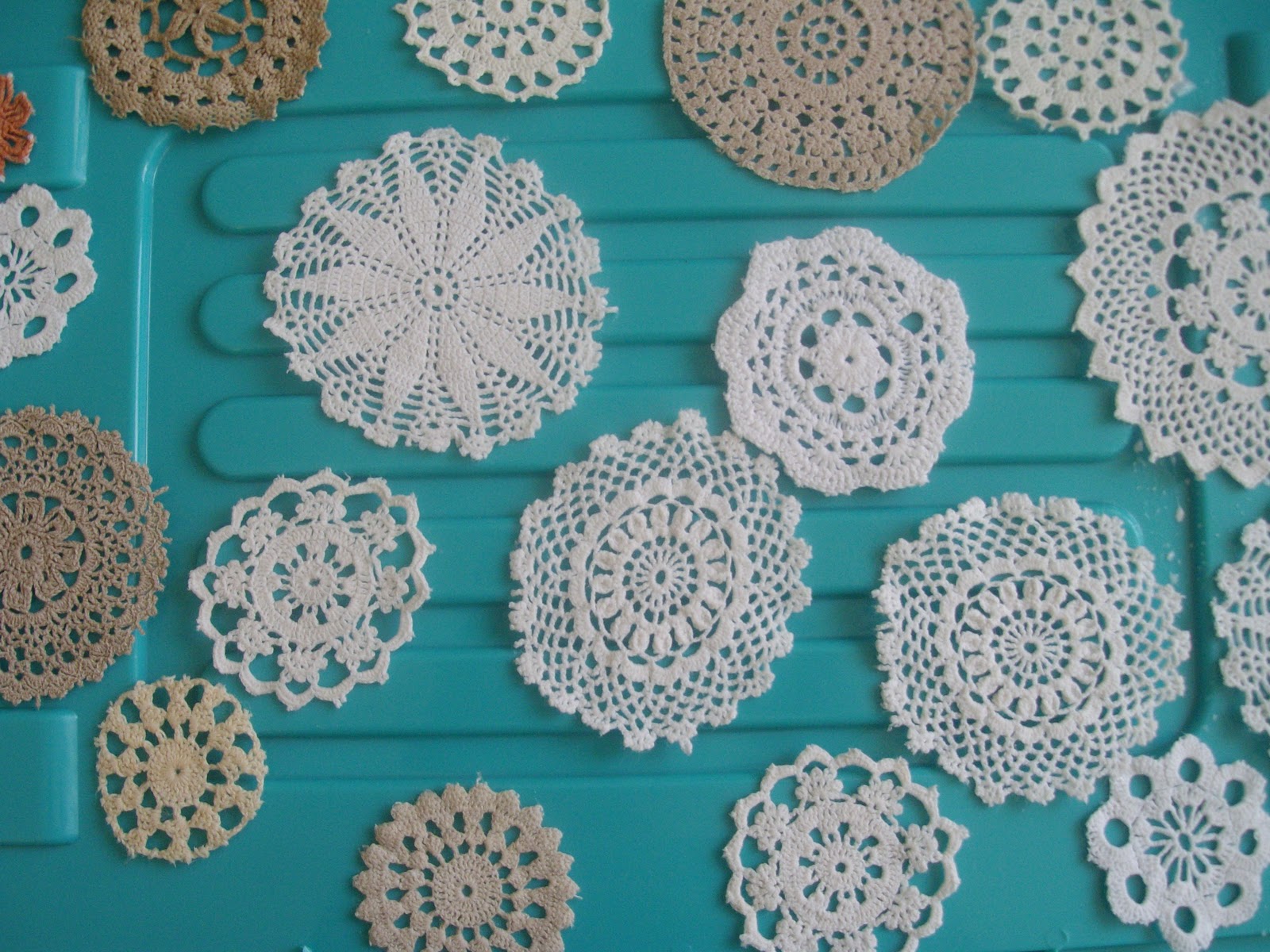 theartydog Stiff doilies.