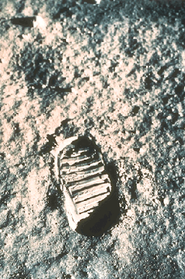 Mondlandung, Fussabruck, Eagle, Apollo 11, Armstrong