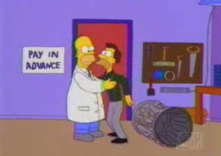 Homer Simpson fisioterapeuta