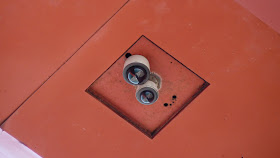 a reflection of the cars