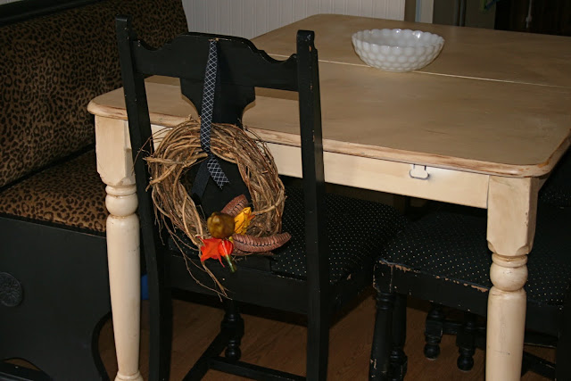 Decorate The Back Of Your Chairs With Simple Fall Grapevine