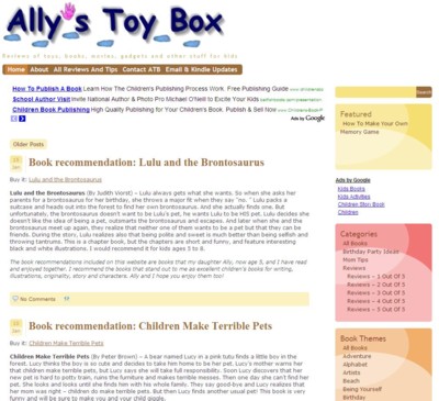 the toy box website