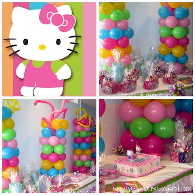 Year   Birthday Party Ideas on Party Tales    Birthday Party   Sarina S Hello Kitty Balloon Dreams