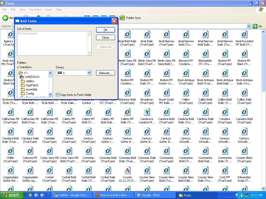 Technical Info: HOW TO INSTALL NEW FONT