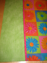 Flower Power Cotton Pillowcase - Close Up