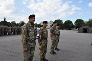 Ufficiali a Milite, Corpo Militare dell'ACISMOM, premiati, primi posti, in località Persano.