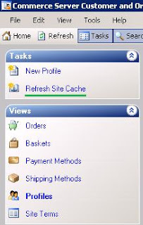 Commerce Server - Refresh Cache