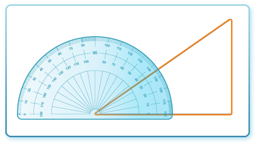 Как нарисовать угол без транспортира 35 градусов