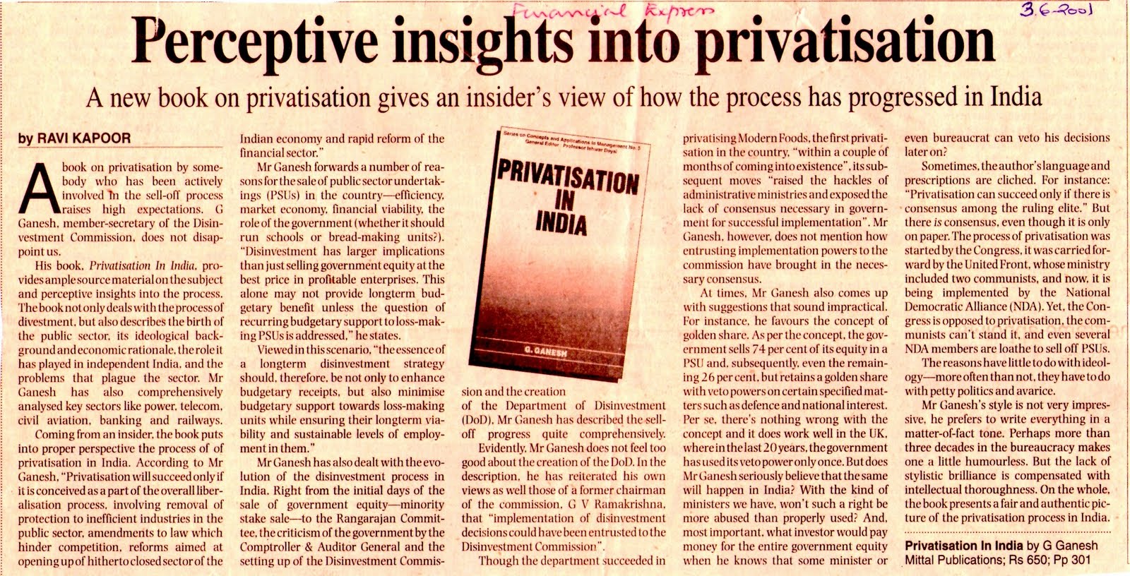 book review in newspaper india