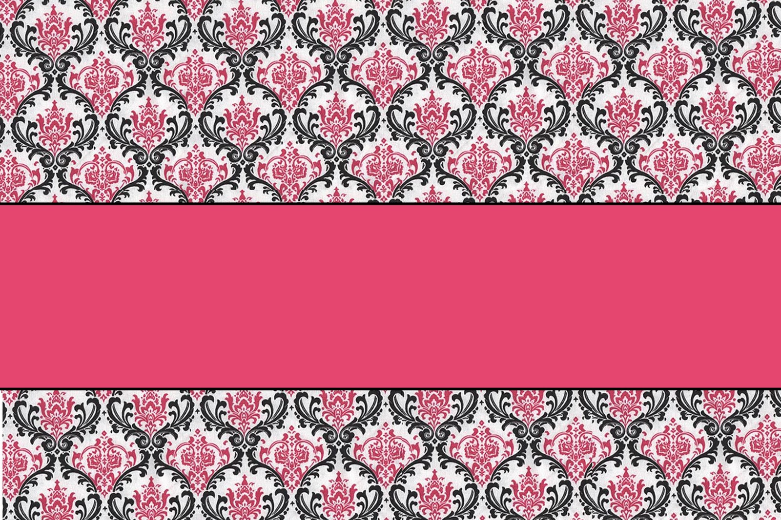 Hunt 4 Announcements and Invites Pink & Black Damask
