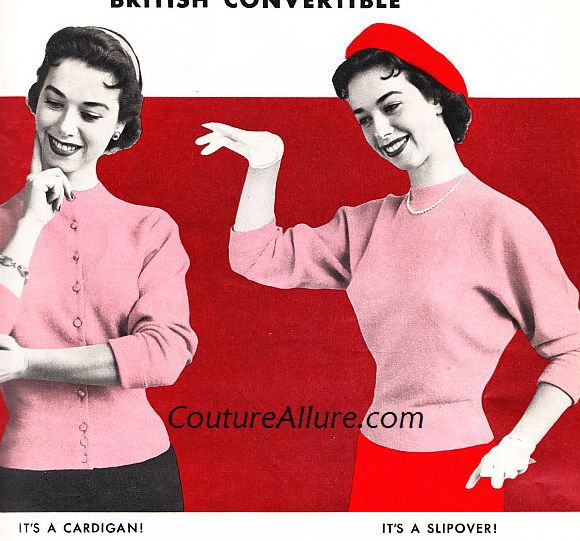 Couture Allure Vintage Fashion Vintage Sweaters 1955