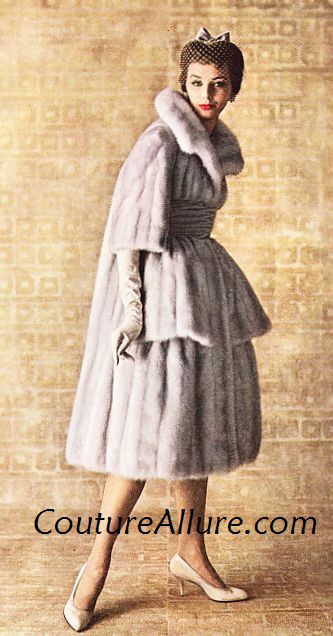 Couture Allure Vintage Fashion: Vintage Fur Coats - 1958