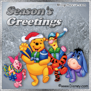 winnie the pooh new year seasonal wishes