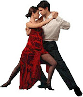 couple salsa dance on valentine night