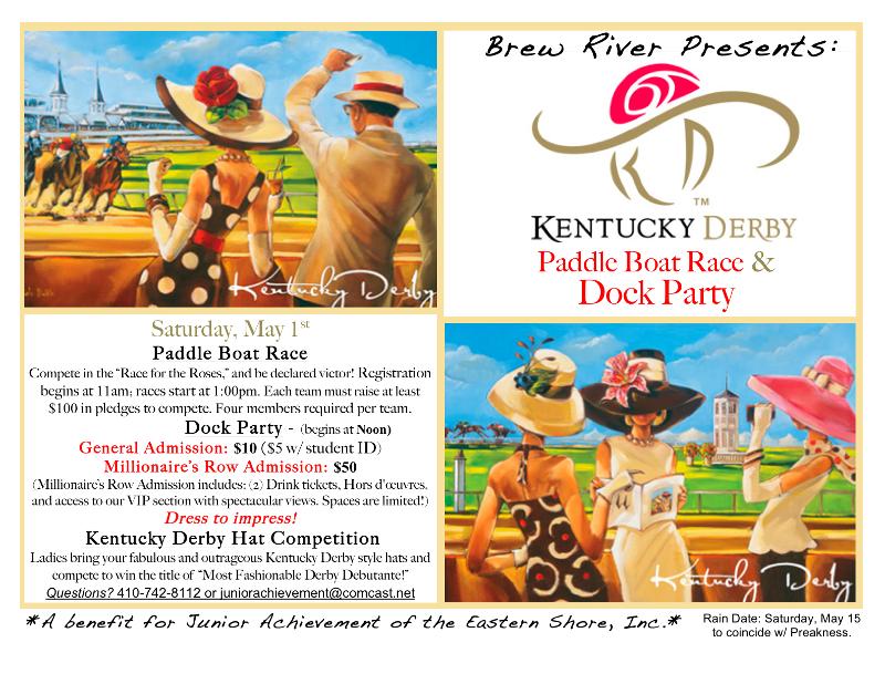 Salisbury News Brew River's Kentucky Derby Paddle Boat Race & Dock Party