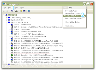 Devices By Type IRQ Conflict