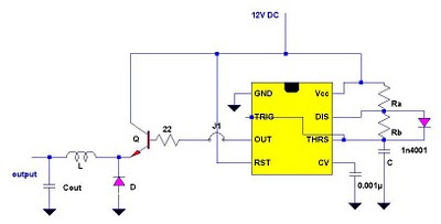 12V to 6V buck converter using 555 timer IC | simple electronics