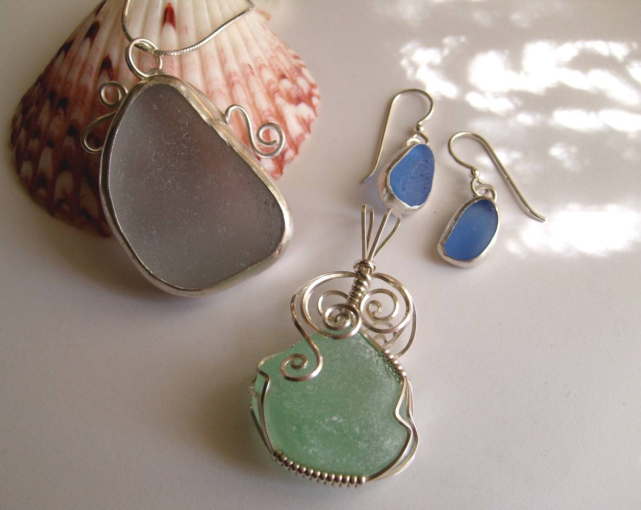 Lake Erie Beach Glass Custom Order Jewelry using YOUR OWN Beach Glass!
