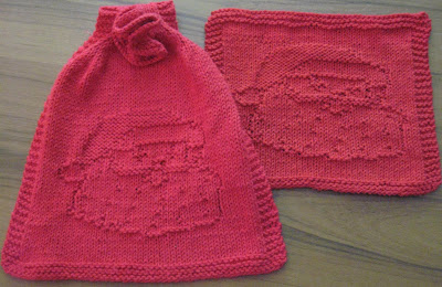 DigKnitty Designs: Santa Hang Towel & Dishcloth Set Knit ...