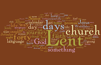 Rev. Brian Blogs Wordle Beginner's Guide to Lent