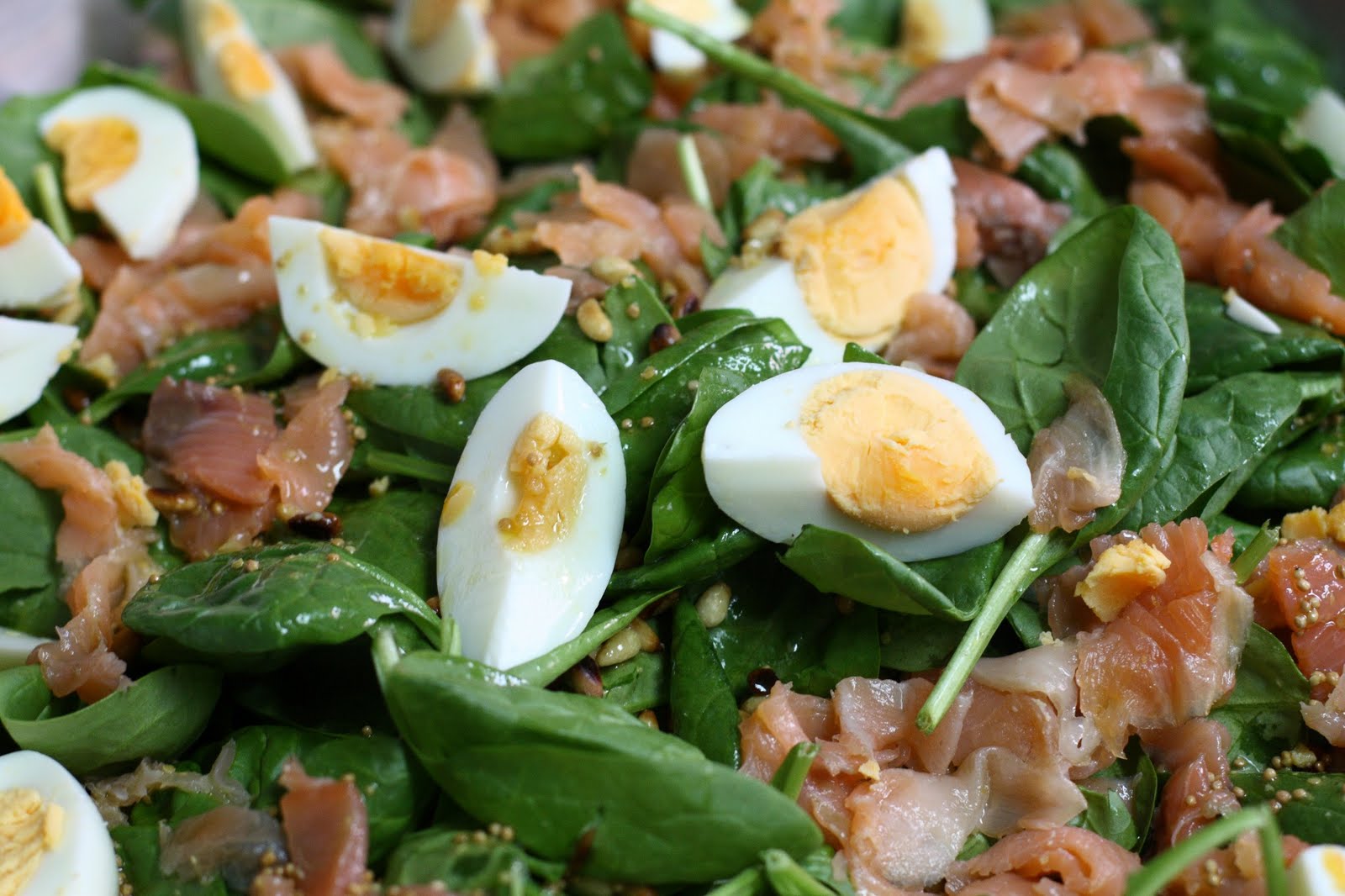 Mi vida en dos palabras... Ensalada de espinacas frescas