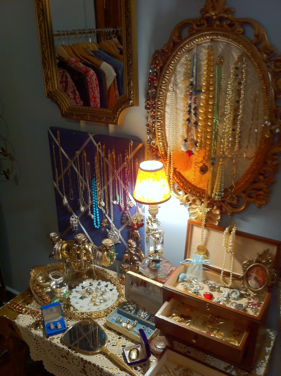 Lady Jane's Treasure Trove: Ever evolving Trove displaysthe jewelry 