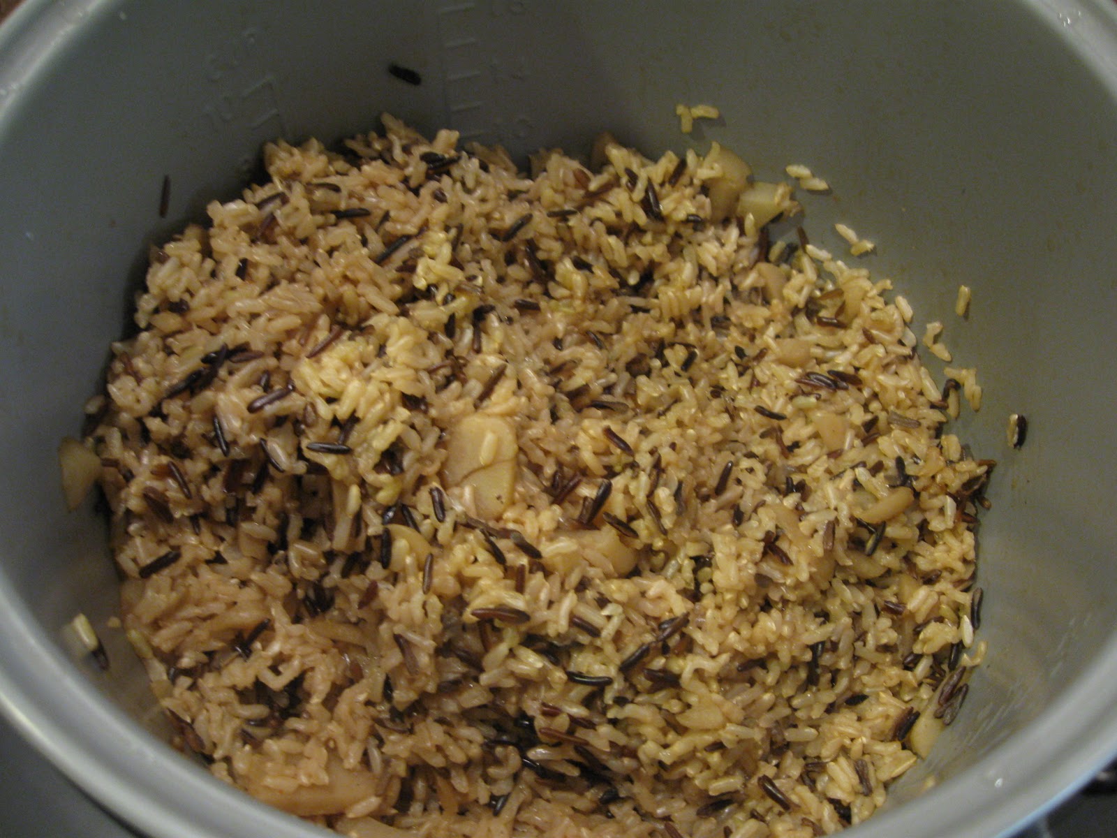 Around America's Table Brown Rice with Water Chestnuts Recipe