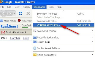 Mulai Backup Bookmark Firefox