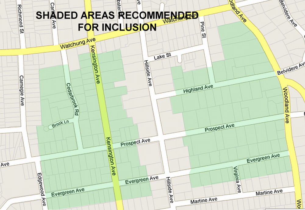 PLAINFIELD TODAY Proposed Historic Districts Unofficial Maps