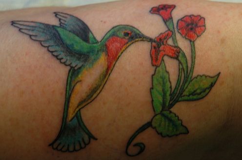  the hummingbird tattoo add to balance, like most shuttle tattoos.