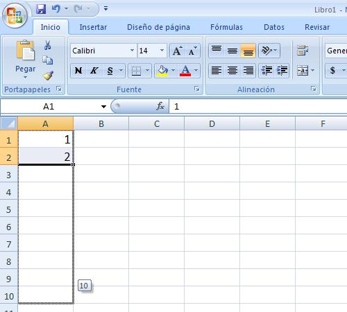 El Rincon del Estudiante: 3. Introducción al uso de series en Excel.