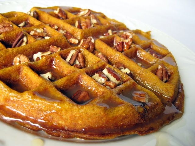In the Long kitchen: Pumpkin Pecan Waffles