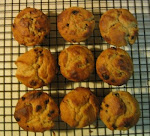 Whole Wheat Maple Walnut Muffins with Currants