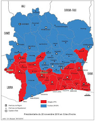 Carte Electoral de la présidentielle 2010 par Département