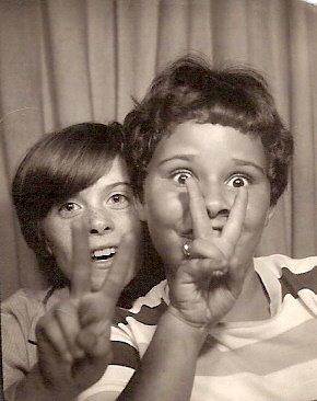 My childhood friend Debbie and I.  ( 70's for sure!)