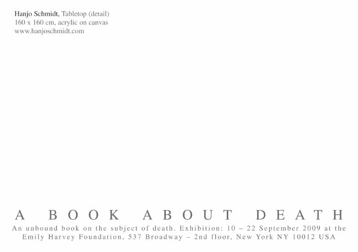 A BOOK ABOUT DEATH: Hanjo Schmidt [25]