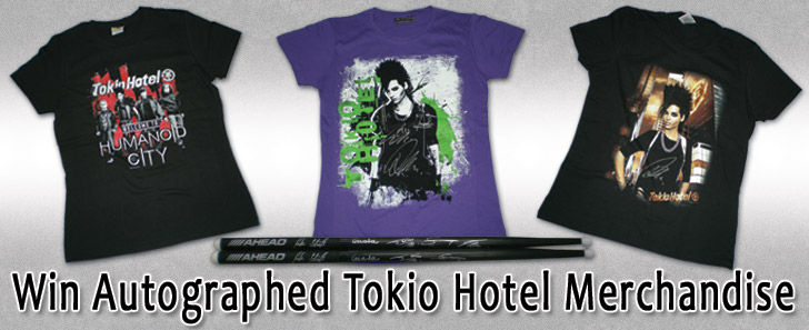 Universal Malasya: Ganha Merchandise autografada pelos Tokio Hotel