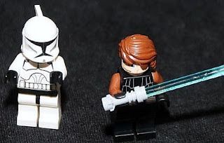 7675 Anakin Skywalker and clone trooper star wars lego minifigures