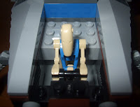 star wars lego collectables 8036 separatist shuttle, rare Lego blue pilot droid