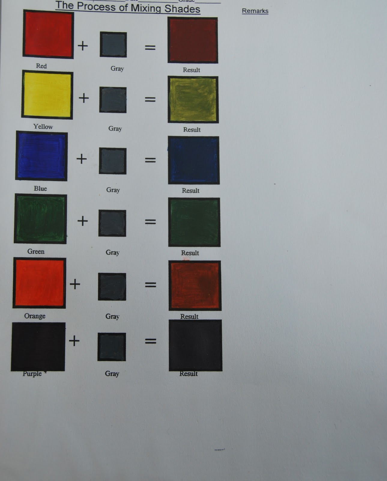 color portfolio: Shade
