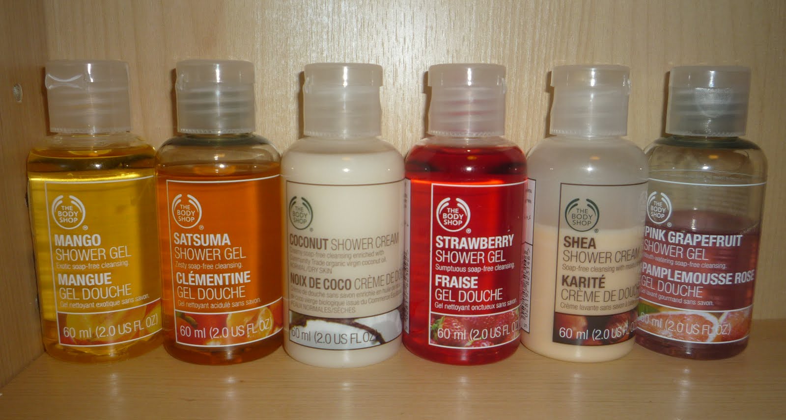 Life of a Vegetarian Girl Mini Body Shop Shower Gels!