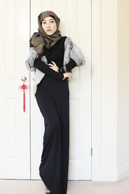 Maysaa Jersey Maxi Dress Hijab Style