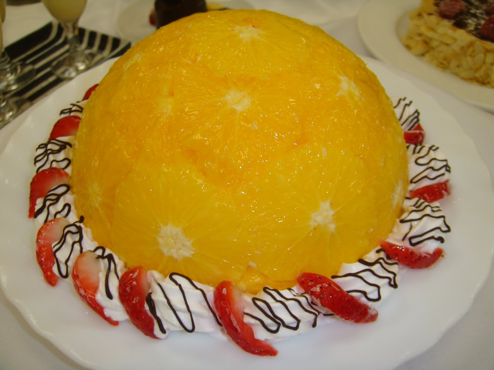 Yummy Baking Orange Bavarian Cream Cake