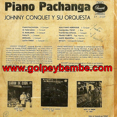 Johnny Conquet - Piano Pachanga Back