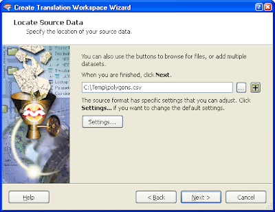 dominoc925: Example creating polygons from CSV text file with FME 2009
