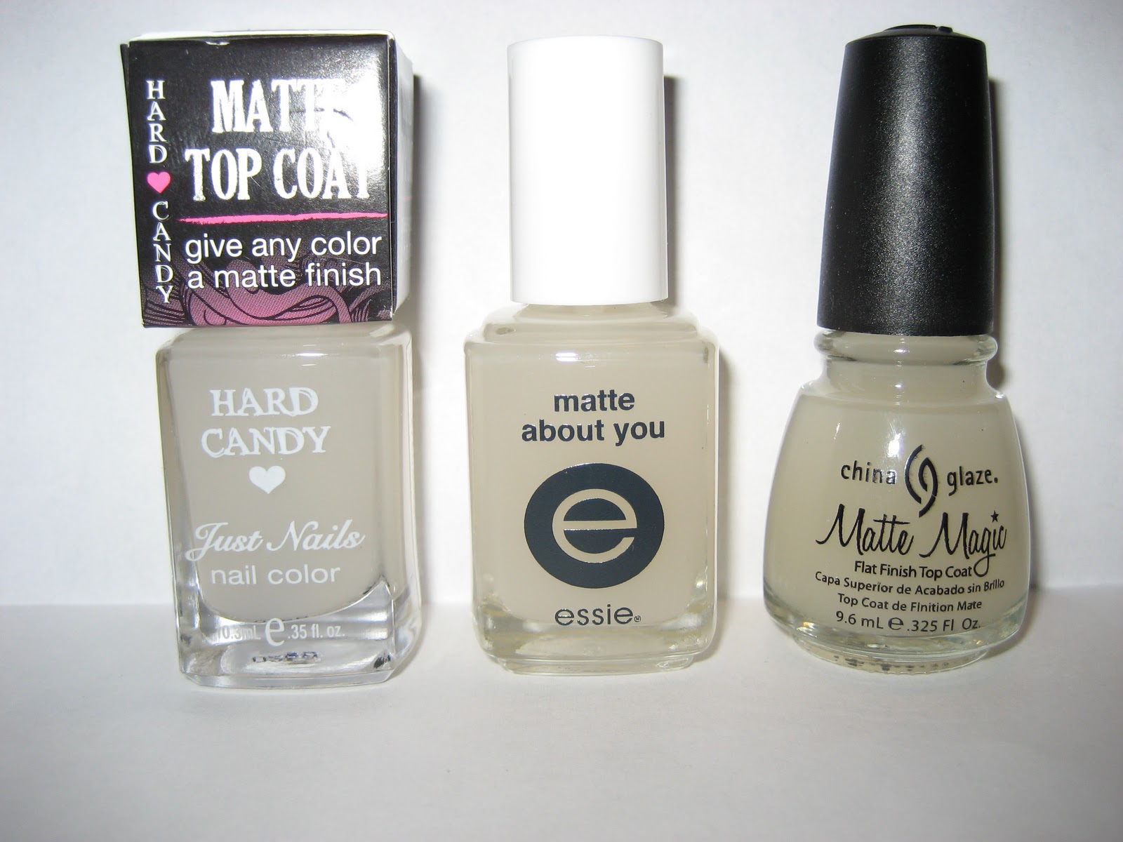 Lick My Lacquer **Matt Top Coat Comparison**