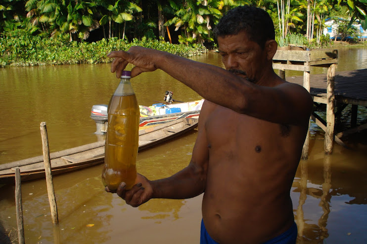 A água das comunidades ribeirinhas da Amazônia