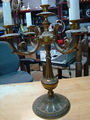 Lamparas Cebria: Ejemplo de restauración: Candelabro